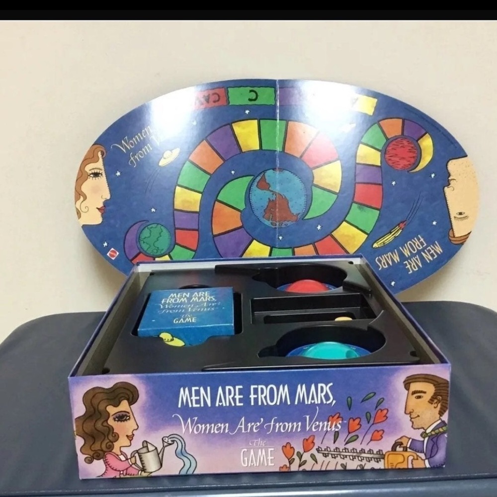 Vintage 90s  Mattel Game - Men are from Mars and Women are from Venus The Game